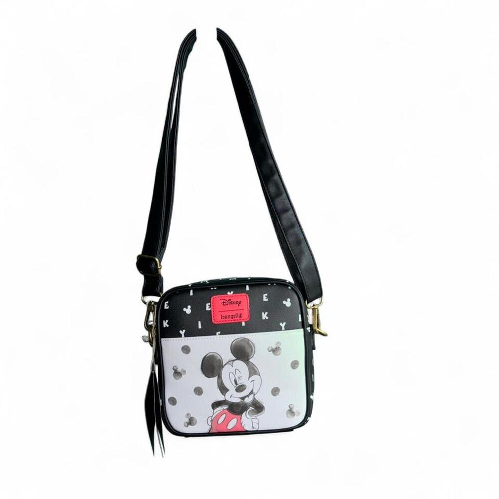 Disney Loungefly new Mickey Mouse black & white crossbody bag